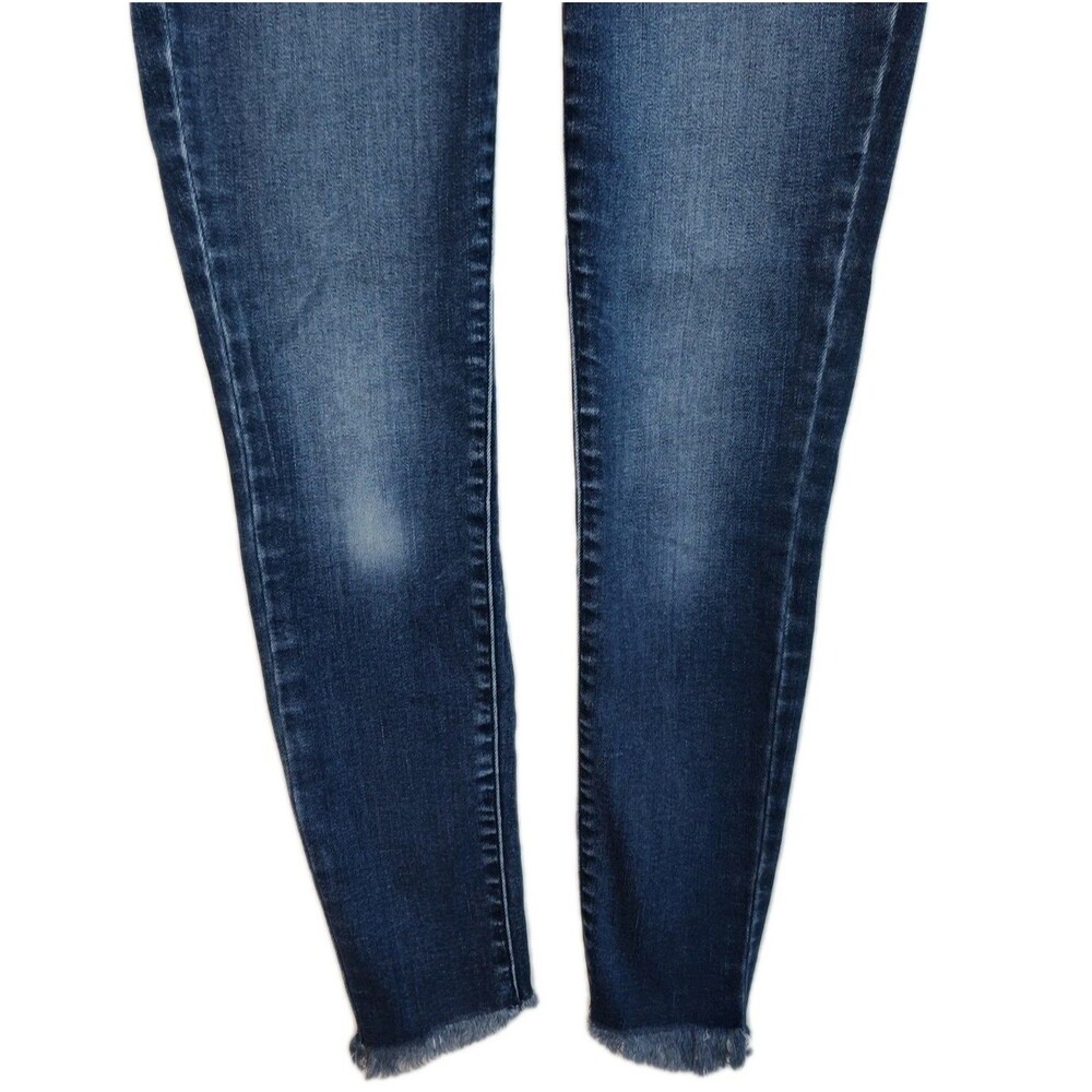 Lucky Brand Lolita Super Skinny Cropped Women's Jeans, 00/24, Raw Hem, Blue - Picture 3 of 13